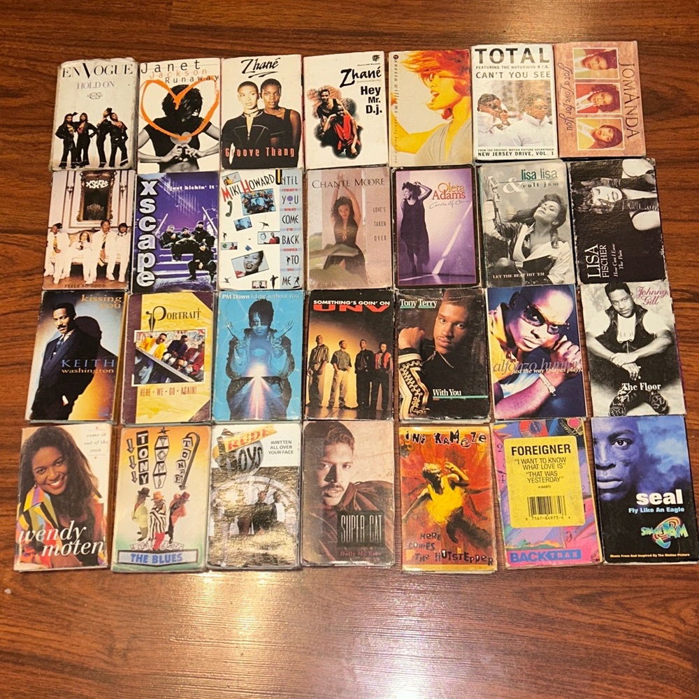 Lot of 28 VTG Cassette Singles Tapes 80’s 90’s Various R&B Pop Collectibles